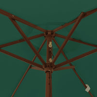 Thumbnail for Sonnenschirm mit Holzmast Grün 196x231 cm