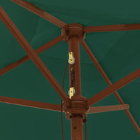 Thumbnail for Sonnenschirm mit Holzmast Grün 198x198x231 cm