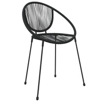 Thumbnail for 7-tlg. Garten-Essgruppe Schwarz PVC-Rattan