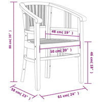 Thumbnail for 5-tlg. Garten-Essgruppe Massivholz Teak