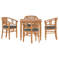 Thumbnail for 5-tlg. Garten-Essgruppe Massivholz Teak