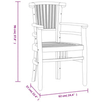 Thumbnail for 3-tlg. Garten-Essgruppe Massivholz Teak