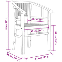 Thumbnail for 5-tlg. Garten-Essgruppe Massivholz Teak