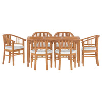Thumbnail for 7-tlg. Garten-Essgruppe Massivholz Teak