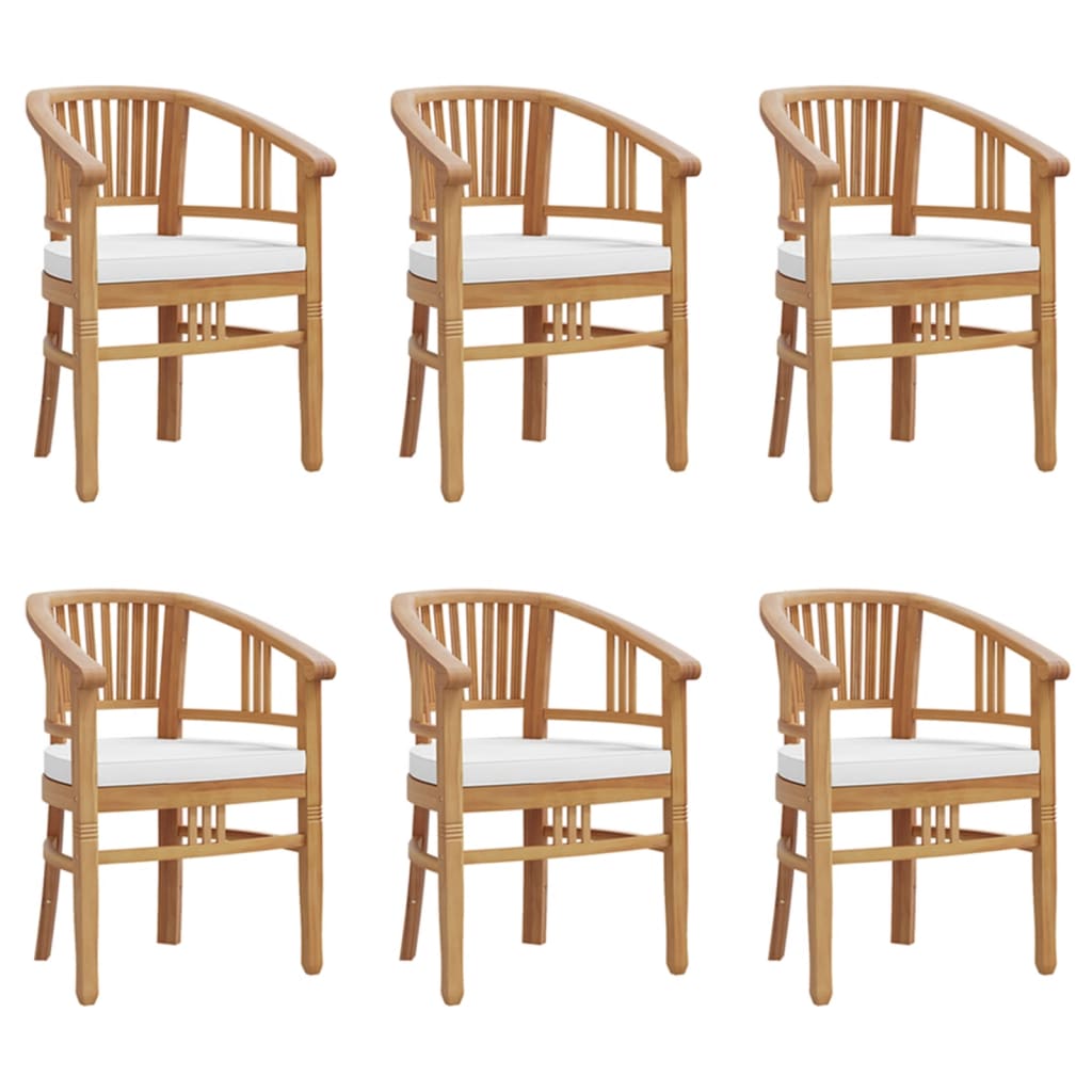 7-tlg. Garten-Essgruppe Massivholz Teak