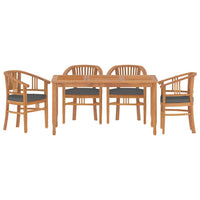 Thumbnail for 5-tlg. Garten-Essgruppe Massivholz Teak
