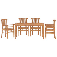Thumbnail for 5-tlg. Garten-Essgruppe Massivholz Teak