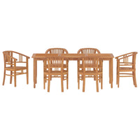 Thumbnail for 7-tlg. Garten-Essgruppe Massivholz Teak