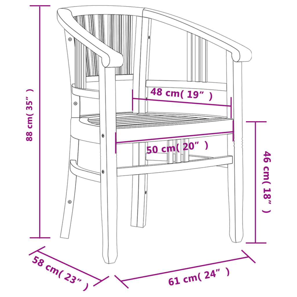 9-tlg. Garten-Essgruppe Massivholz Teak