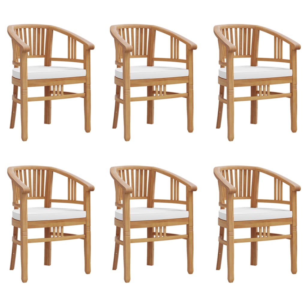 7-tlg. Garten-Essgruppe Massivholz Teak