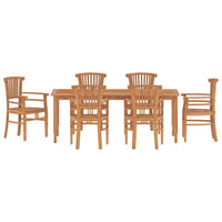 Thumbnail for 7-tlg. Garten-Essgruppe Massivholz Teak