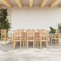 Thumbnail for 9-tlg. Garten-Essgruppe Massivholz Teak