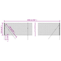 Thumbnail for Maschendrahtzaun Grün 1,1x25 m