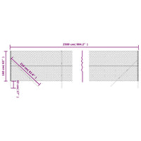 Thumbnail for Maschendrahtzaun Grün 1,6x25 m