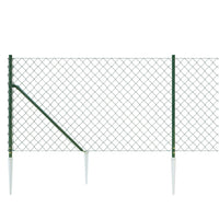 Thumbnail for Maschendrahtzaun mit Bodenhülsen Grün 1x25 m