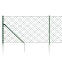 Thumbnail for Maschendrahtzaun mit Bodenhülsen Grün 1,1x25 m