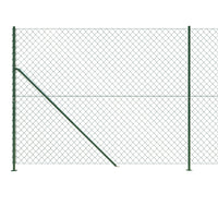 Thumbnail for Maschendrahtzaun mit Bodenflansch Grün 1,8x25 m