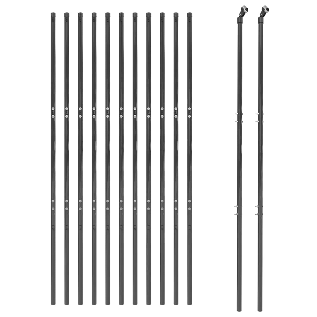 Maschendrahtzaun Anthrazit 1,6x25 m