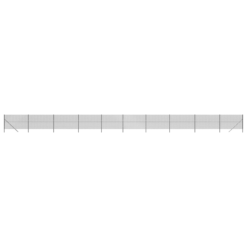 Maschendrahtzaun Anthrazit 2x25 m
