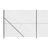 Thumbnail for Maschendrahtzaun mit Bodenflansch Anthrazit 2,2x25 m