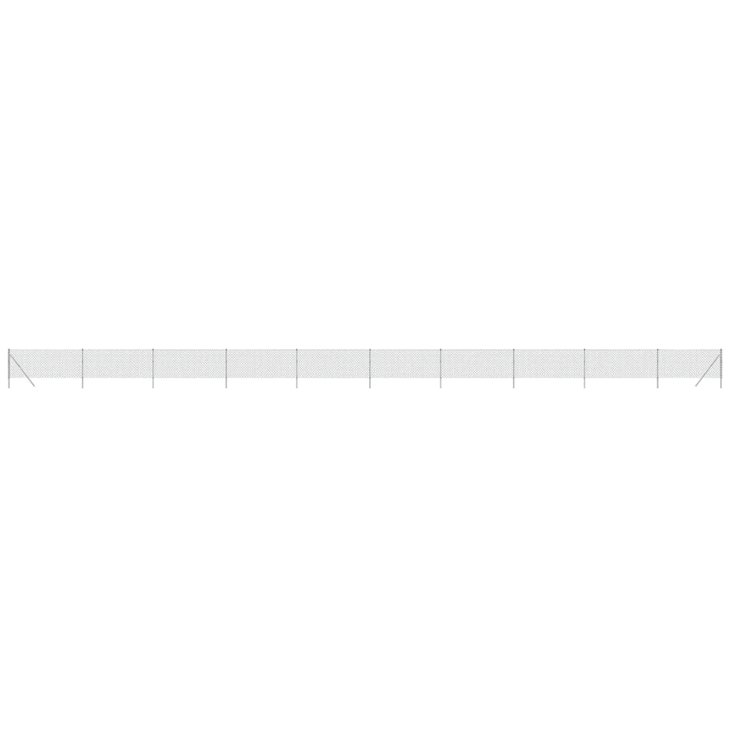 Maschendrahtzaun Silbern 1x25 m