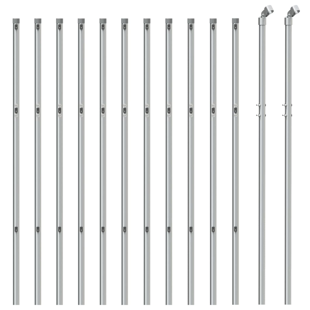 Maschendrahtzaun Silbern 1x25 m
