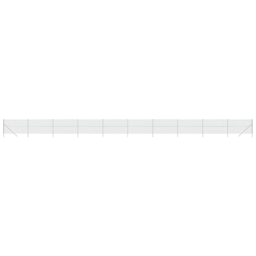 Maschendrahtzaun Silbern 1,8x25 m