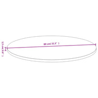 Thumbnail for Tischplatte Ø80x1,5 cm Bambus