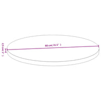 Thumbnail for Tischplatte Ø80x2,5 cm Bambus