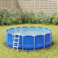 Thumbnail for Pool-Bodentuch Hellgrau Ø244 cm Polyester Geotextil