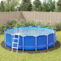 Thumbnail for Pool-Bodentuch Hellgrau Ø550 cm Polyester Geotextil