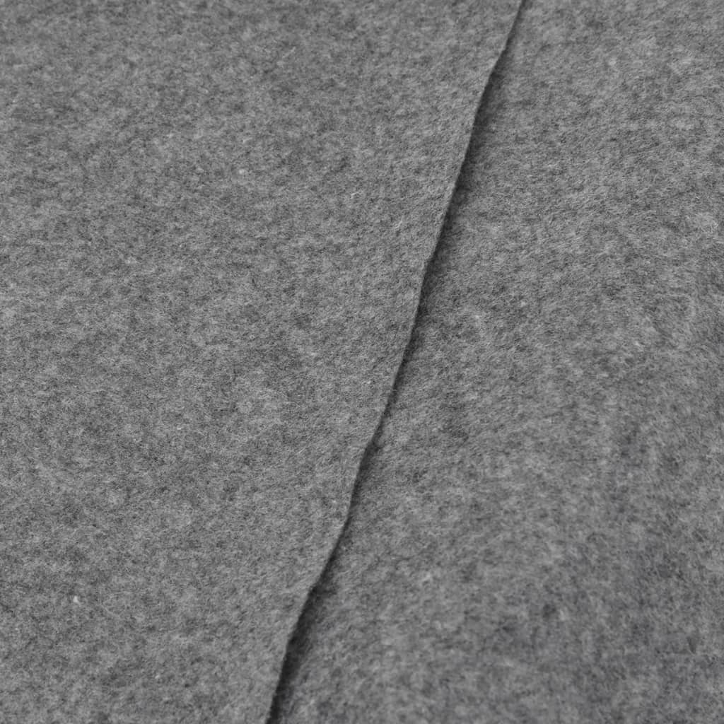 Pool-Bodentuch Hellgrau 300x220 cm Polyester Geotextil