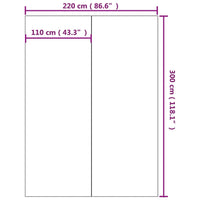 Thumbnail for Pool-Bodentuch Hellgrau 300x220 cm Polyester Geotextil