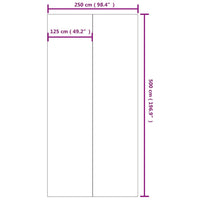 Thumbnail for Pool-Bodentuch Hellgrau 500x250 cm Polyester Geotextil