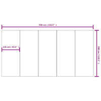 Thumbnail for Pool-Bodentuch Hellgrau 550x280 cm Polyester Geotextil