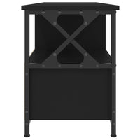 Thumbnail for TV-Schrank Schwarz 102x33x45 cm Holzwerkstoff und Eisen