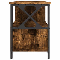 Thumbnail for TV-Schrank Räuchereiche 102x33x45 cm Holzwerkstoff & Eisen