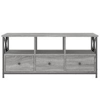 Thumbnail for TV-Schrank Grau Sonoma 102x33x45 cm Holzwerkstoff & Eisen