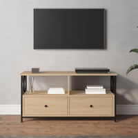 Thumbnail for TV-Schrank Sonoma-Eiche 90x33x45 cm Holzwerkstoff & Eisen