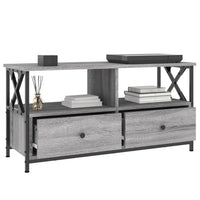 Thumbnail for TV-Schrank Grau Sonoma 90x33x45 cm Holzwerkstoff & Eisen