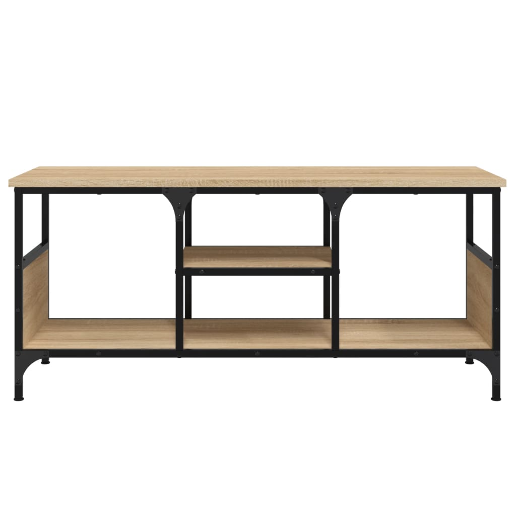 TV-Schrank Sonoma-Eiche 100x35x45 cm Holzwerkstoff & Eisen