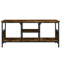 Thumbnail for TV-Schrank Räuchereiche 100x35x45 cm Holzwerkstoff & Eisen