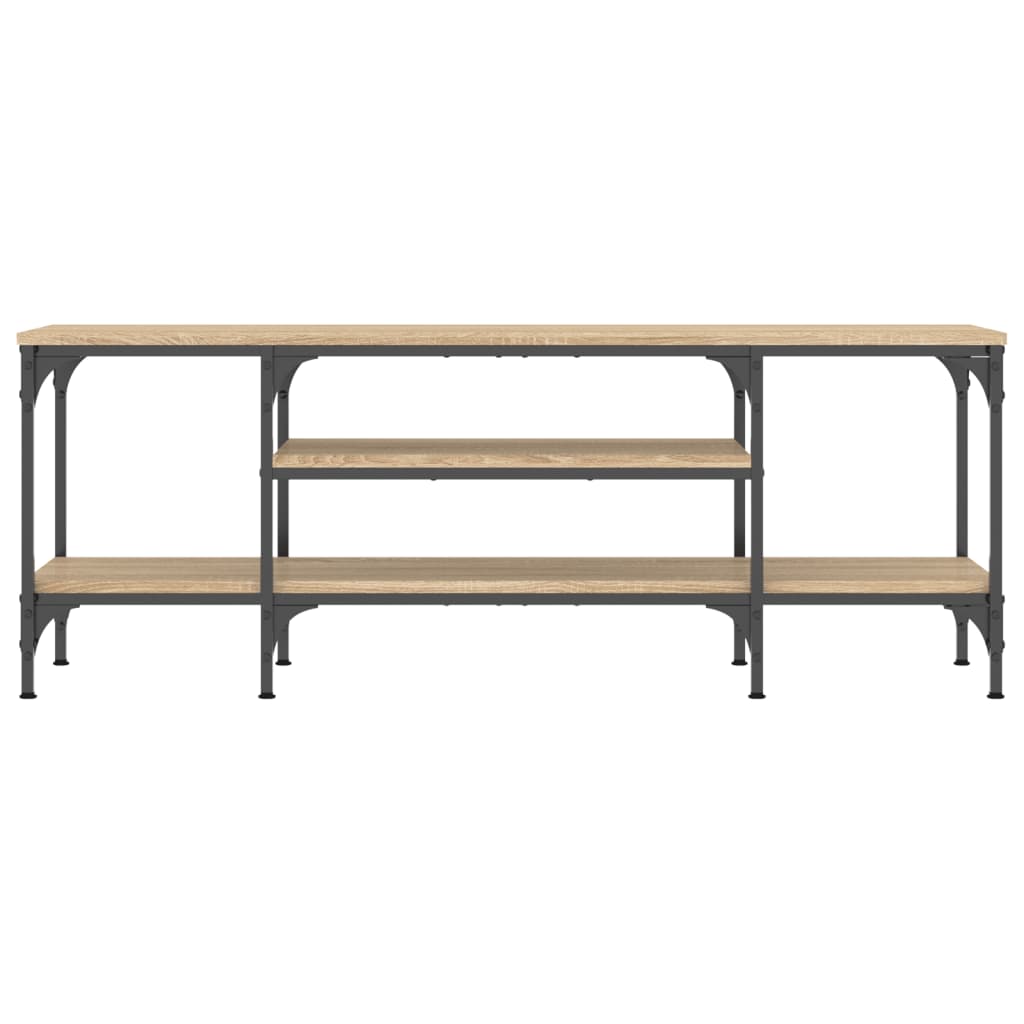 TV-Schrank Sonoma-Eiche 121x35x45 cm Holzwerkstoff & Eisen