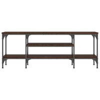 Thumbnail for TV-Schrank Braun Eichen-Optik 121x35x45cm Holzwerkstoff & Eisen