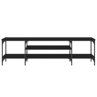 Thumbnail for TV-Schrank Schwarz 161x35x45 cm Holzwerkstoff & Eisen