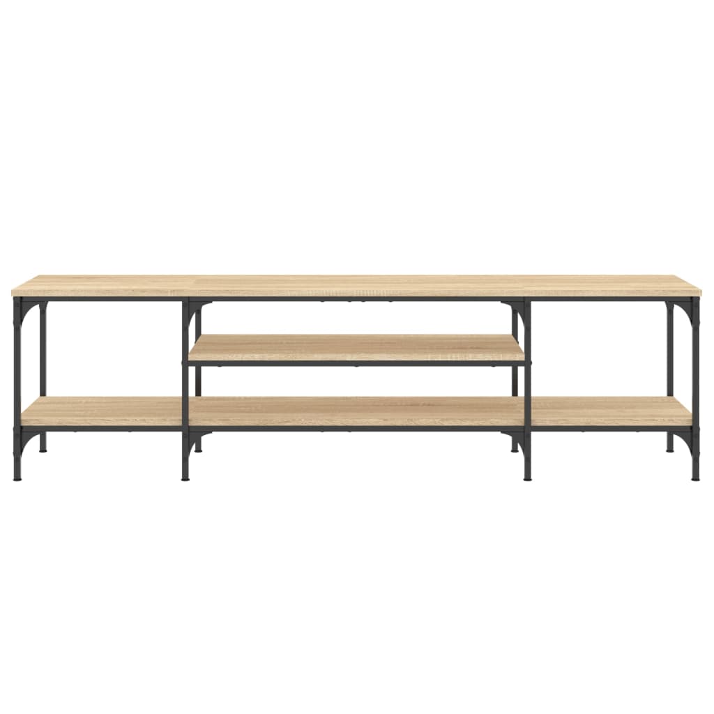 TV-Schrank Sonoma-Eiche 161x35x45 cm Holzwerkstoff & Eisen