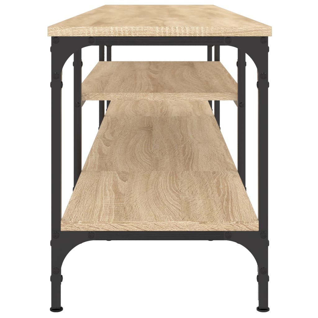TV-Schrank Sonoma-Eiche 161x35x45 cm Holzwerkstoff & Eisen