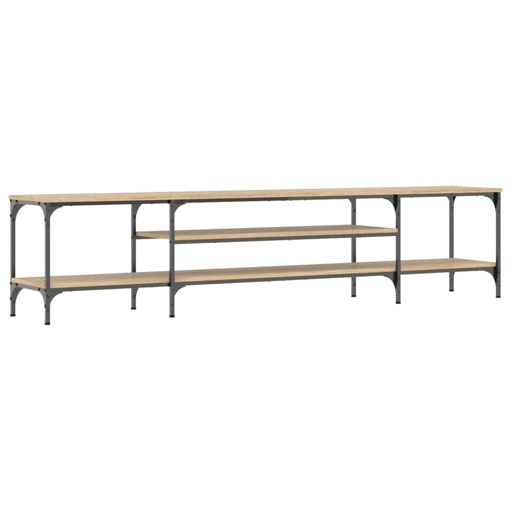 TV-Schrank Sonoma-Eiche 201x35x45 cm Holzwerkstoff & Eisen