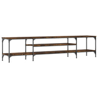 Thumbnail for TV-Schrank Räuchereiche 201x35x45 cm Holzwerkstoff & Eisen