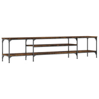 Thumbnail for TV-Schrank Räuchereiche 201x35x45 cm Holzwerkstoff & Eisen